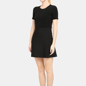Theory Flare Dress in Ottoman Knit